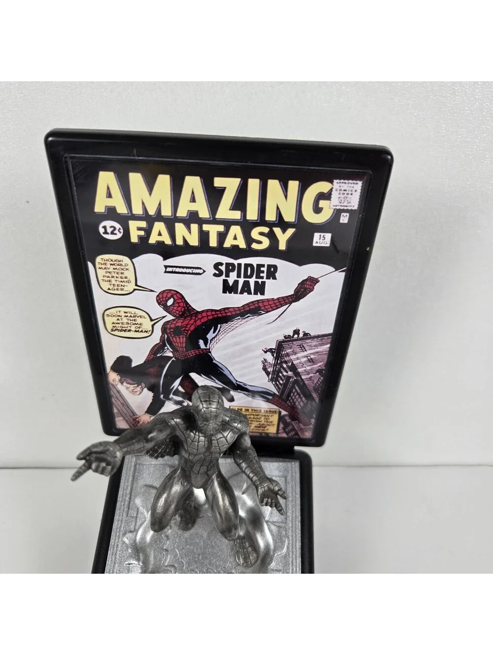 1996 Marvel Comic Book Champions Spider-Man 1962 Pewter Amazing Fantasy #15
